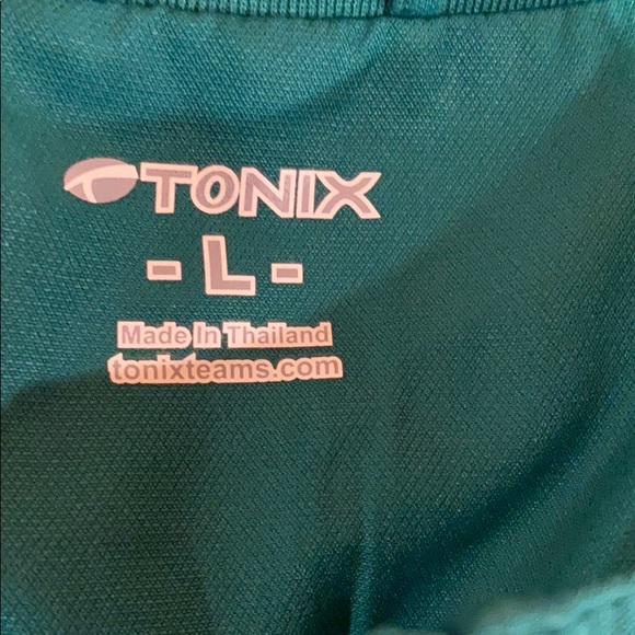 Mens Tonix Green and White Short Sleeve Jacket L - Picture 4 of 5